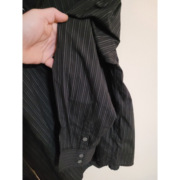 Level 10 Mens Blk 2XL Long Sleeve Button Down Shirt (A12) - Picture 3 of 7